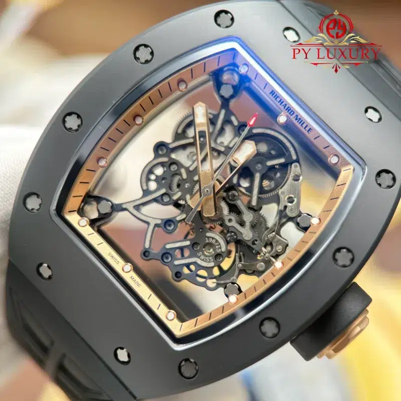 Richard-Mille-RM055-Bubba-Watson-Black-Ceramic-Asia-Edition-5-800x800 Richard Mille RM055 Bubba Watson Black Ceramic Asia Edition Black Rubber Strap Best Replica ZF 42.7mm - Image 5