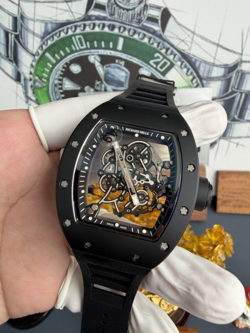 Richard-Mille-RM055-Bubba-Watson-Black-Edition-Black-Ceramic-Vaucher-Movement-1-1-Super-Clone-A9F-2-800x1067 Richard Mille RM055 Bubba Watson Black Edition Black Ceramic Vaucher Movement 1:1 Super Clone A9F 42.7 x 49.9mm (Free Sprung) - Image 2