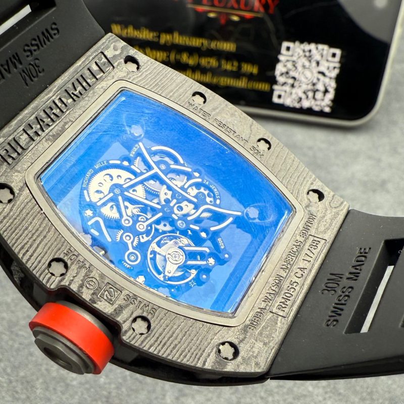 Richard-Mille-RM055-Bubba-Watson-Dark-Legend-Americas-Edition-Custom-Made-Vaucher-Movement-11-800x800 Richard Mille RM055 Bubba Watson Dark Legend Custom Made Exquisite NTPT Carbon Fiber Vaucher Movement Exclusive Quality - Image 12