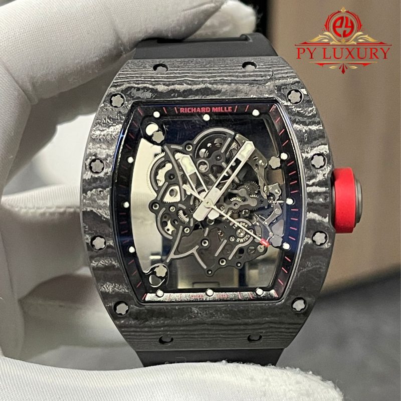 Richard-Mille-RM055-Bubba-Watson-Dark-Legend-Americas-Edition-Custom-Made-Vaucher-Movement-4-800x800 Richard Mille RM055 Bubba Watson Dark Legend Custom Made Exquisite NTPT Carbon Fiber Vaucher Movement Exclusive Quality - Image 4