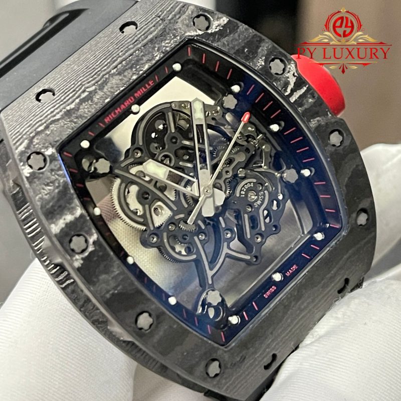 Richard-Mille-RM055-Bubba-Watson-Dark-Legend-Americas-Edition-Custom-Made-Vaucher-Movement-5-800x800 Richard Mille RM055 Bubba Watson Dark Legend Custom Made Exquisite NTPT Carbon Fiber Vaucher Movement Exclusive Quality - Image 5