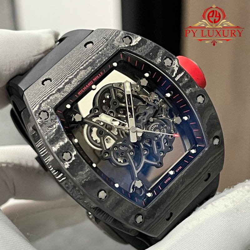 Richard-Mille-RM055-Bubba-Watson-Dark-Legend-Americas-Edition-Custom-Made-Vaucher-Movement-6-800x800 Richard Mille RM055 Bubba Watson Dark Legend Custom Made Exquisite NTPT Carbon Fiber Vaucher Movement Exclusive Quality - Image 6