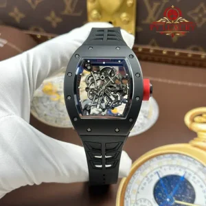 Richard Mille RM055 Bubba Watson Black Ceramic Dubail Edition Rubber Strap 1:1 Best Replica ZF 42.7mm