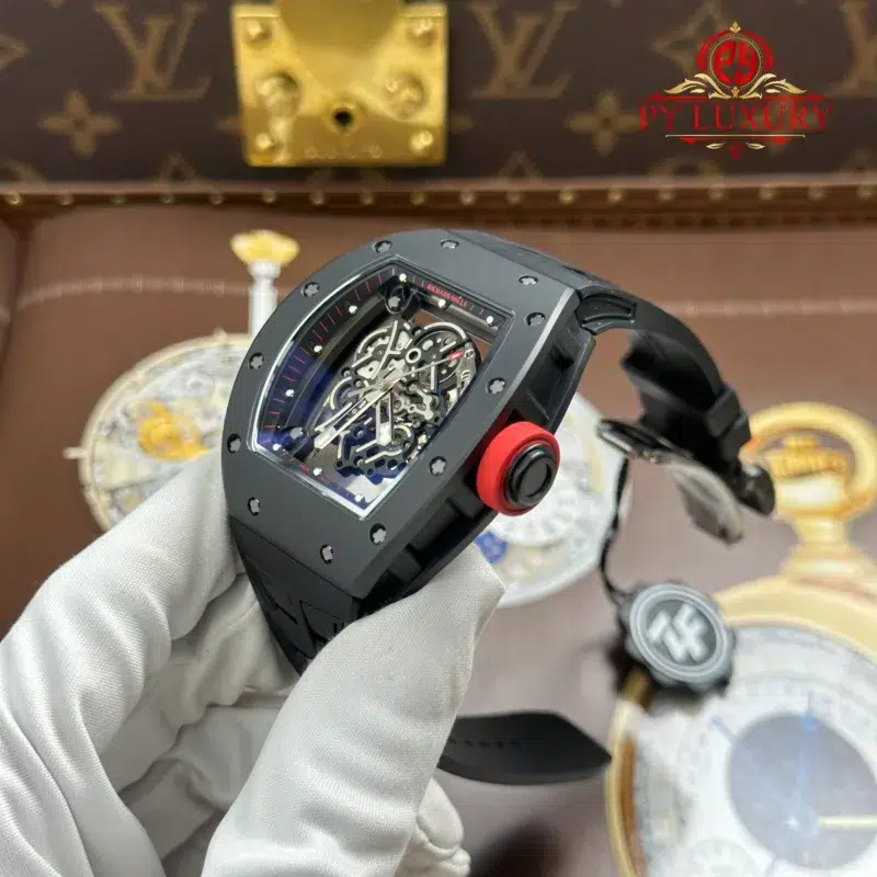 Richard-Mille-RM055-Bubba-Watson-Dubail-Edition-Rubber-Strap-3-800x800 Richard Mille RM055 Bubba Watson Black Ceramic Dubail Edition Rubber Strap 1:1 Best Replica ZF 42.7mm - Image 3