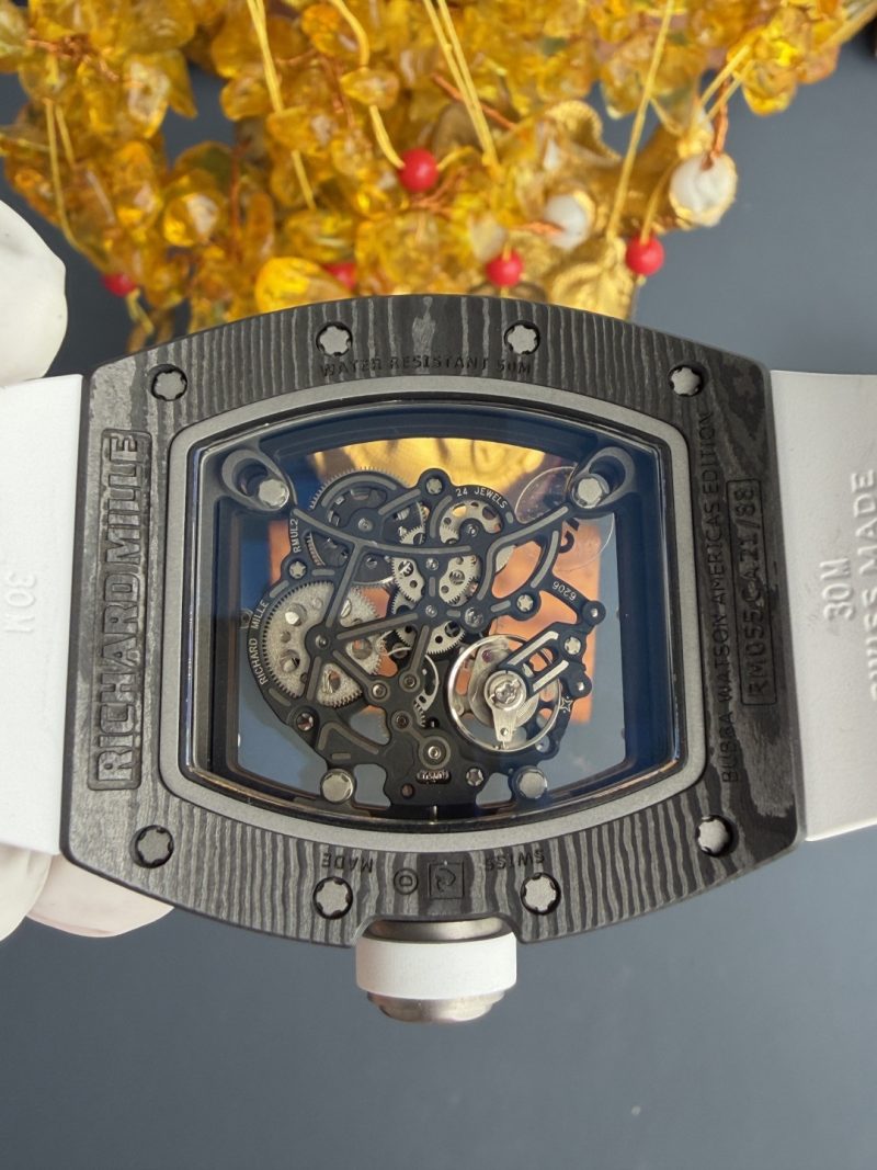 Richard-Mille-RM055-Bubba-Watson-White-Legend-Carbon-NTPT-Vaucher-Movement-1-1-Super-Clone-8-800x1067 Richard Mille RM055 Bubba Watson White Legend Carbon NTPT Vaucher Movement 1:1 Super Clone A9 Factory 42.7mm x 49.9mm (Free Sprung) - Image 8