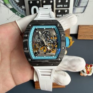 Richard Mille RM055 Bubba Watson Yas Marina Circuit Carbon NTPT Vaucher Movement Super Clone A9F 42.7mm x 49.9mm (Free Sprung)