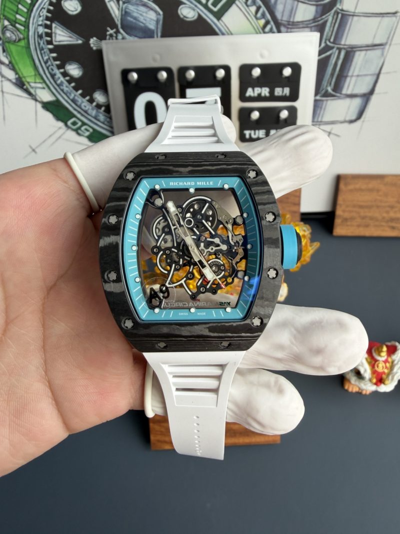 Richard-Mille-RM055-Bubba-Watson-Yas-Marina-Circuit-Carbon-NTPT-Vaucher-Movement-Super-Clone-A9F-1-800x1067 Richard Mille RM055 Bubba Watson Yas Marina Circuit Carbon NTPT Vaucher Movement Super Clone A9F 42.7mm x 49.9mm (Free Sprung)