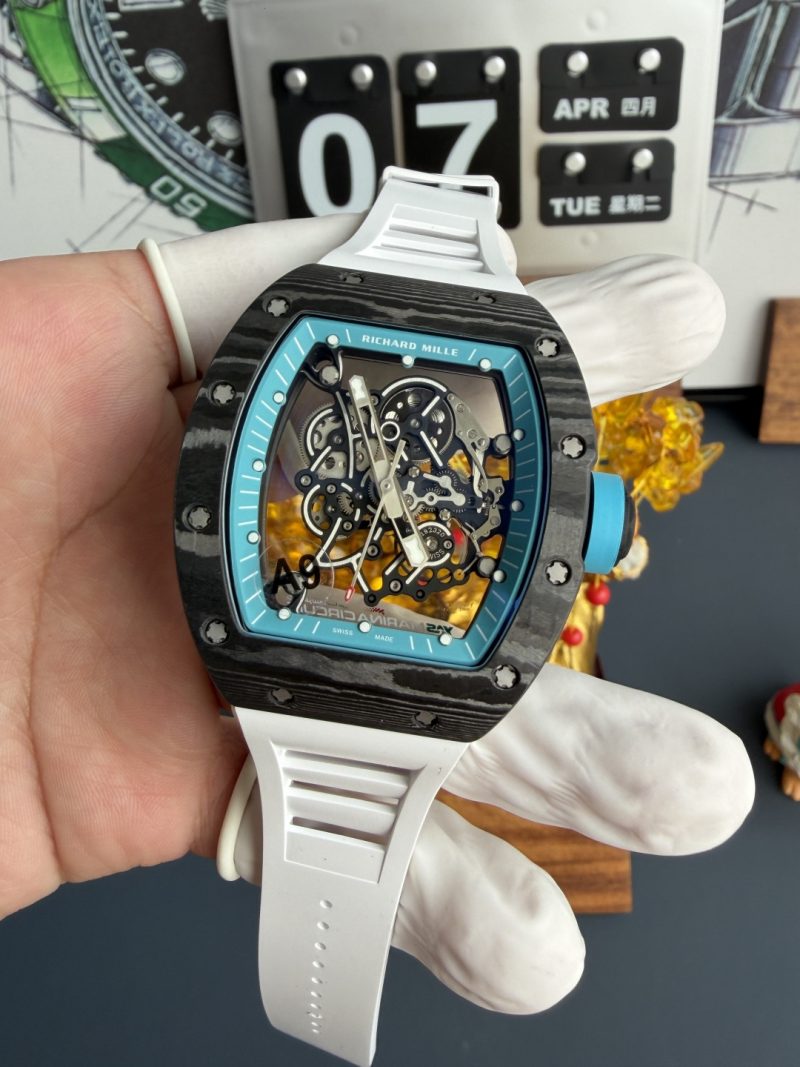 Richard-Mille-RM055-Bubba-Watson-Yas-Marina-Circuit-Carbon-NTPT-Vaucher-Movement-Super-Clone-A9F-2-800x1067 Richard Mille RM055 Bubba Watson Yas Marina Circuit Carbon NTPT Vaucher Movement Super Clone A9F 42.7mm x 49.9mm (Free Sprung) - Image 2