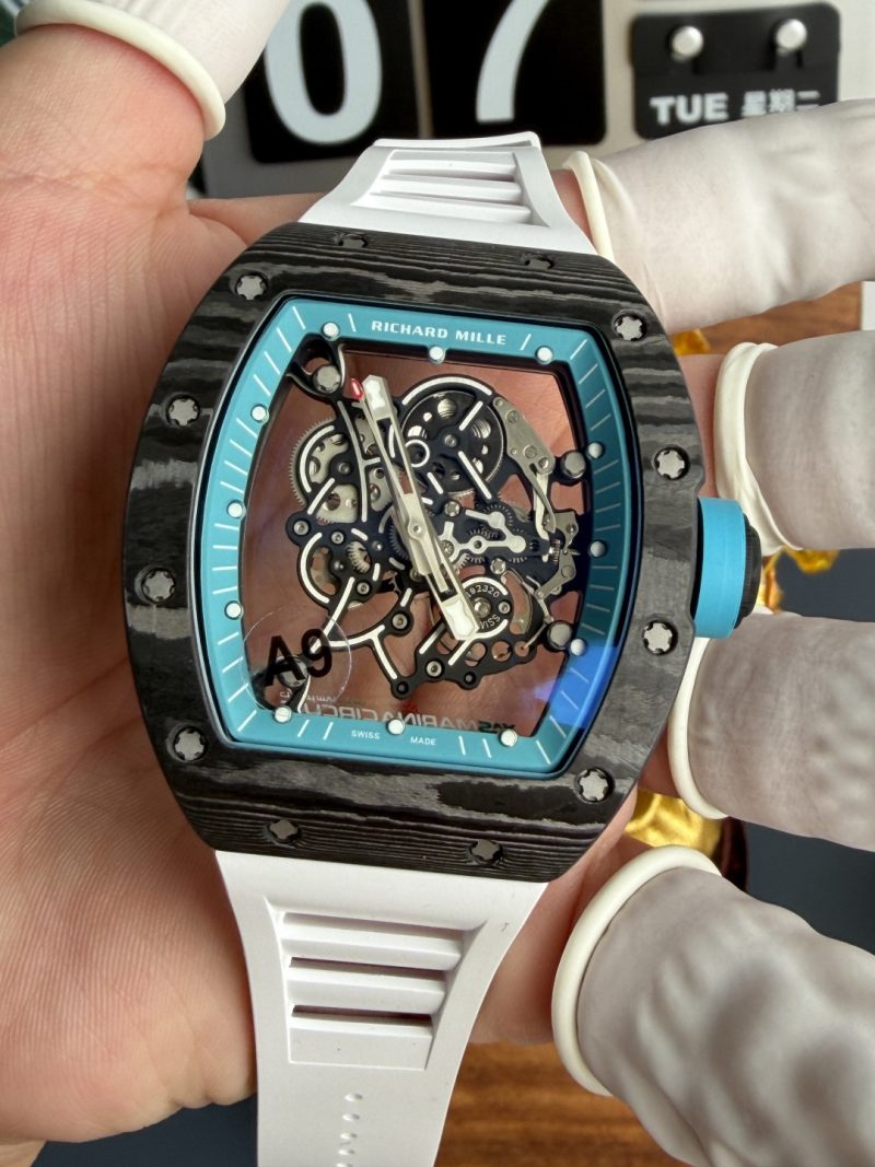 Richard-Mille-RM055-Bubba-Watson-Yas-Marina-Circuit-Carbon-NTPT-Vaucher-Movement-Super-Clone-A9F-4-800x1067 Richard Mille RM055 Bubba Watson Yas Marina Circuit Carbon NTPT Vaucher Movement Super Clone A9F 42.7mm x 49.9mm (Free Sprung) - Image 4