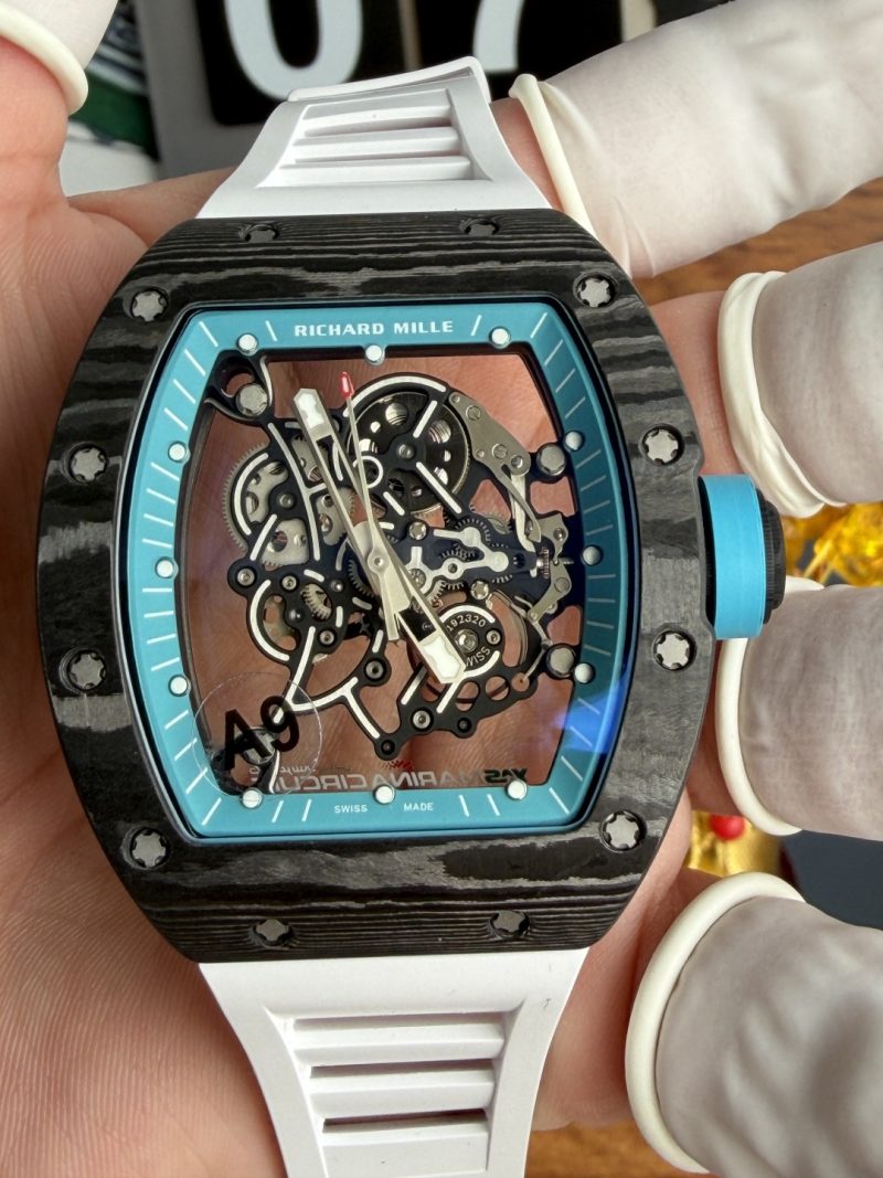 Richard-Mille-RM055-Bubba-Watson-Yas-Marina-Circuit-Carbon-NTPT-Vaucher-Movement-Super-Clone-A9F-5-800x1067 Richard Mille RM055 Bubba Watson Yas Marina Circuit Carbon NTPT Vaucher Movement Super Clone A9F 42.7mm x 49.9mm (Free Sprung) - Image 5