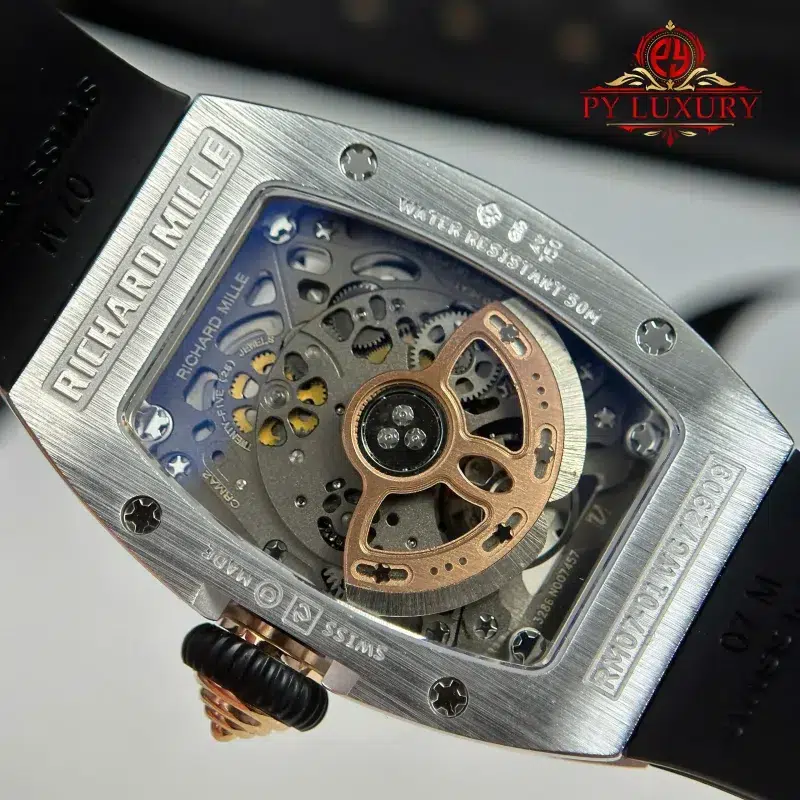 Richard-Mille-RM07-01-Diamond-Black-Onyx-Dial-Black-Rubber-Strap-6-800x800 Richard Mille RM07-01 Lady Diamonds Black Onyx Dial Black Rubber Strap 1:1 Super Clone ZF 45.32 x 32.3mm - Image 9