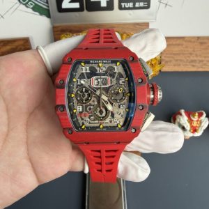 Richard Mille RM11-03 Red Quartz TPT Automatic Chronograph 1:1 Best Replica 49.94 x 44.5mm