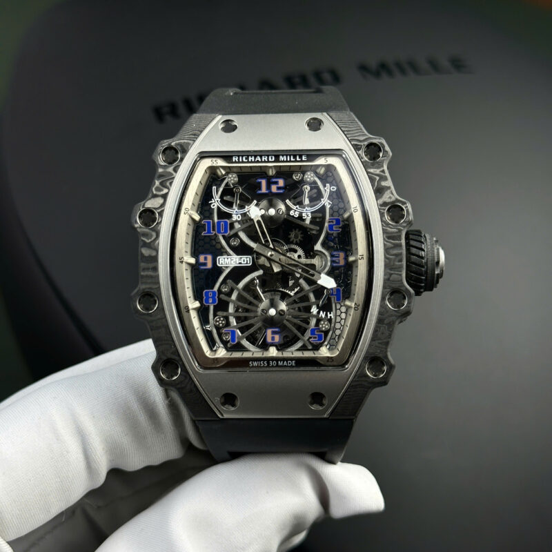 Richard-Mille-RM21-01-Tourbillon-Aerodyne-Titanium-Carbon-800x800 Richard Mille RM21-01 Tourbillon Aerodyne Titanium & Carbon TPT Best Replica 42.68mm x 50.12mm