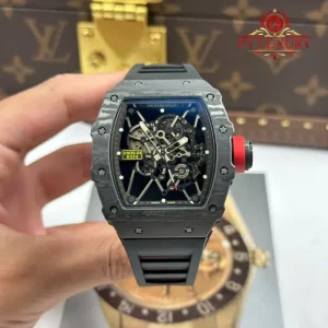 Richard Mille RM35-01 Rafael Nadal Carbon TPT Best Replica 1:1 ZF V3 49.94mm x 44.5mm