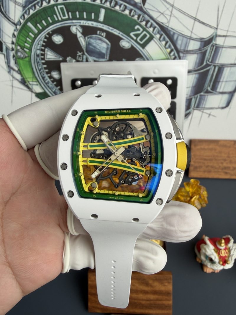 Richard-Mille-RM61-01-White-Ceramic-Asia-Limited-EditionVaucher-Movement-1-1-Super-Clone-A9-Factory-1-800x1067 Richard Mille RM61-01 White Ceramic Asia Limited EditionVaucher Movement 1:1 Super Clone A9F 42.7mm x 50.23mm (Free Sprung)
