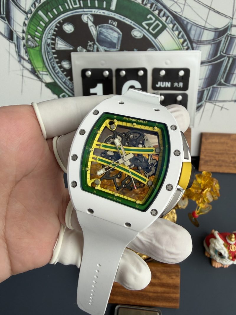 Richard-Mille-RM61-01-White-Ceramic-Asia-Limited-EditionVaucher-Movement-1-1-Super-Clone-A9-Factory-2-800x1067 Richard Mille RM61-01 White Ceramic Asia Limited EditionVaucher Movement 1:1 Super Clone A9F 42.7mm x 50.23mm (Free Sprung) - Image 2
