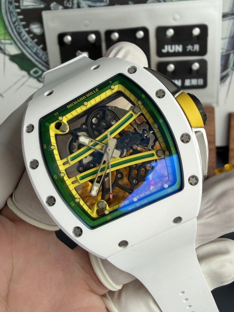 Richard-Mille-RM61-01-White-Ceramic-Asia-Limited-EditionVaucher-Movement-1-1-Super-Clone-A9-Factory-3-800x1067 Richard Mille RM61-01 White Ceramic Asia Limited EditionVaucher Movement 1:1 Super Clone A9F 42.7mm x 50.23mm (Free Sprung) - Image 3