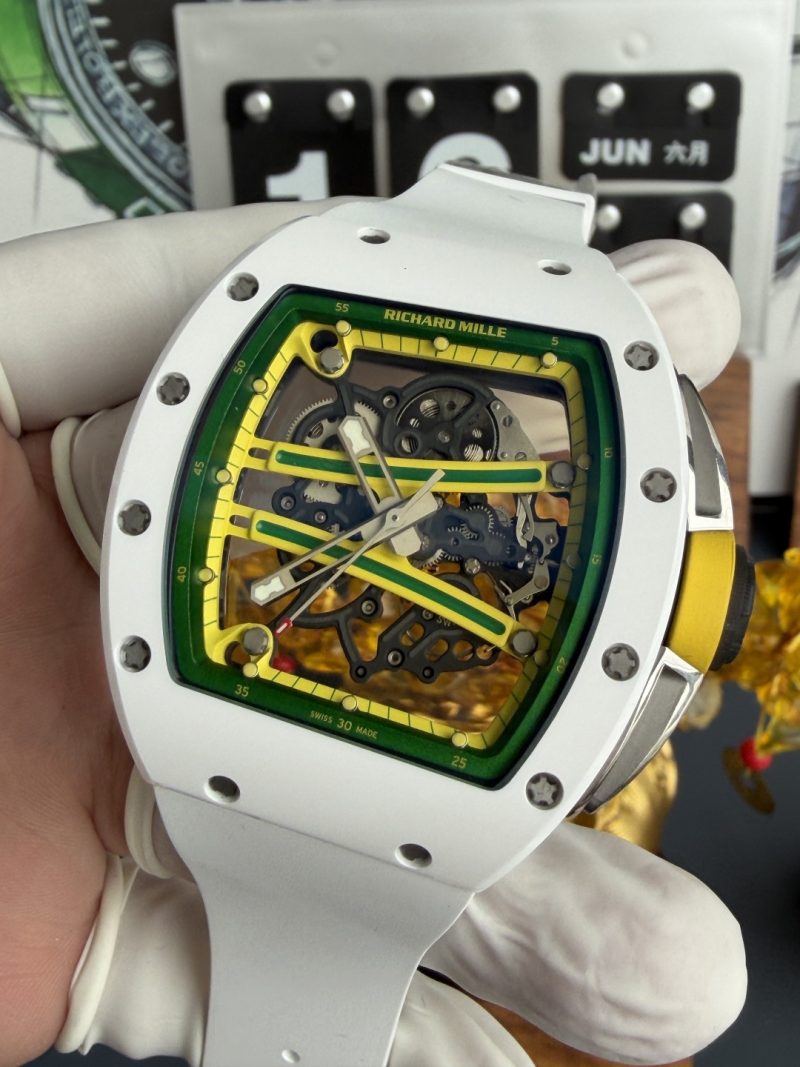 Richard-Mille-RM61-01-White-Ceramic-Asia-Limited-EditionVaucher-Movement-1-1-Super-Clone-A9-Factory-4-800x1067 Richard Mille RM61-01 White Ceramic Asia Limited EditionVaucher Movement 1:1 Super Clone A9F 42.7mm x 50.23mm (Free Sprung) - Image 4