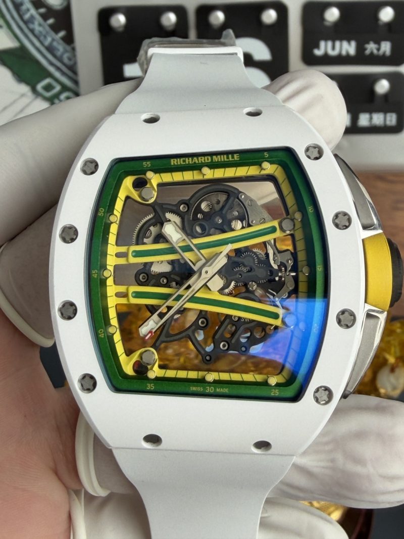 Richard-Mille-RM61-01-White-Ceramic-Asia-Limited-EditionVaucher-Movement-1-1-Super-Clone-A9-Factory-5-800x1067 Richard Mille RM61-01 White Ceramic Asia Limited EditionVaucher Movement 1:1 Super Clone A9F 42.7mm x 50.23mm (Free Sprung) - Image 5