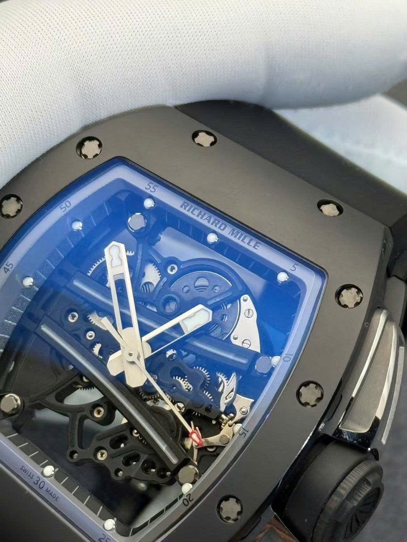 Richard-Mille-RM61-01-Yohan-Blake-All-Grey-Limited-Edition-Black-Ceramic-Custom-Made-Exclusive-Quality-4-800x1067 Richard Mille RM61-01 Yohan Blake All Grey Limited Edition Black Ceramic 1:1 Custom Made Exclusive Quality 42.7mm x 50.23mm - Image 4