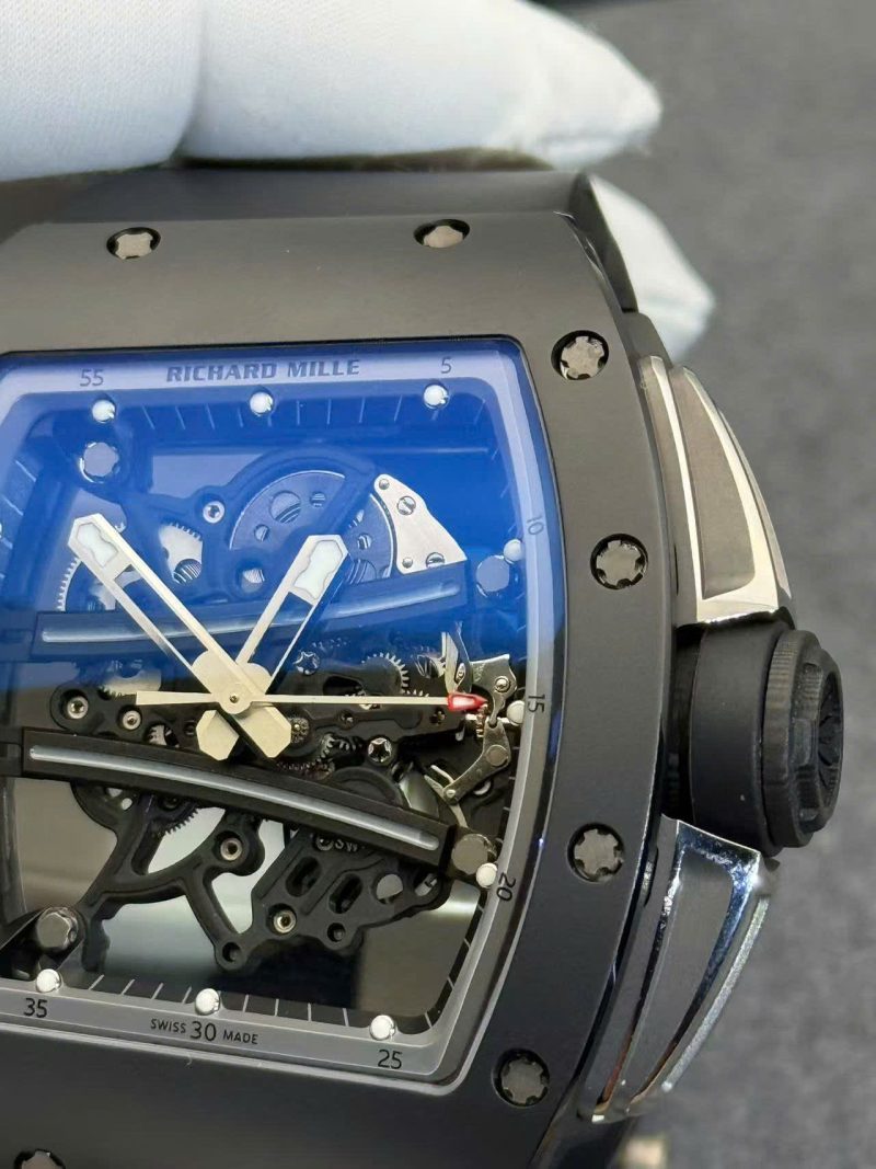Richard-Mille-RM61-01-Yohan-Blake-All-Grey-Limited-Edition-Black-Ceramic-Custom-Made-Exclusive-Quality-5-800x1067 Richard Mille RM61-01 Yohan Blake All Grey Limited Edition Black Ceramic 1:1 Custom Made Exclusive Quality 42.7mm x 50.23mm - Image 5
