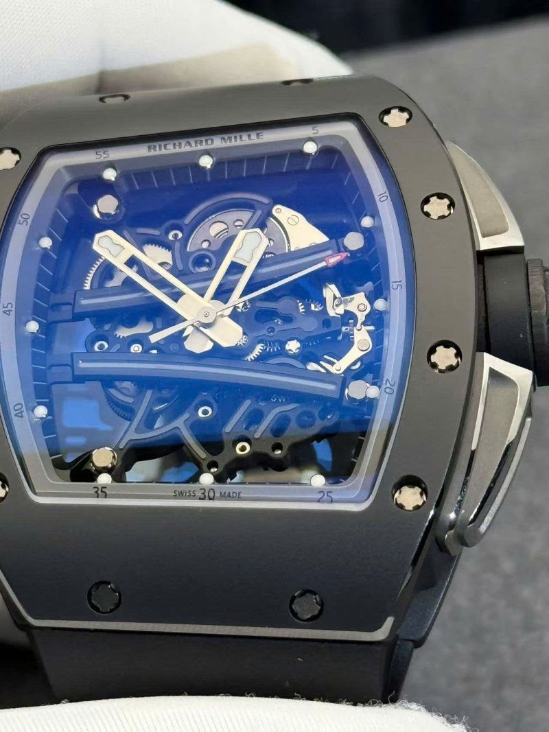 Richard-Mille-RM61-01-Yohan-Blake-All-Grey-Limited-Edition-Black-Ceramic-Custom-Made-Exclusive-Quality-8-800x1067 Richard Mille RM61-01 Yohan Blake All Grey Limited Edition Black Ceramic 1:1 Custom Made Exclusive Quality 42.7mm x 50.23mm - Image 8