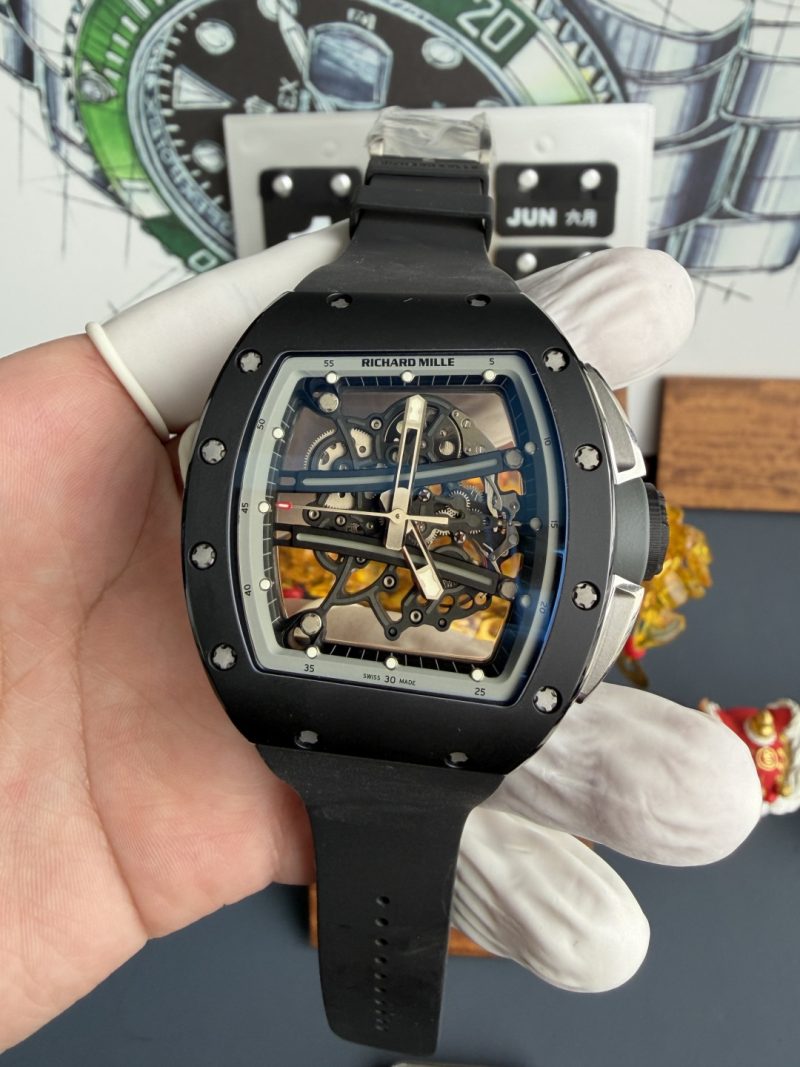 Richard-Mille-RM61-01-Yohan-Blake-All-Grey-Vaucher-Movement-1-1-Super-Clone-A9-Factory-Free-Sprung-1-800x1067 Richard Mille RM61-01 Yohan Blake All Grey Vaucher Movement 1:1 Super Clone A9 Factory 42.7mm x 50.23mm (Free Sprung)