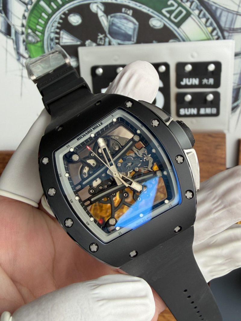 Richard-Mille-RM61-01-Yohan-Blake-All-Grey-Vaucher-Movement-1-1-Super-Clone-A9-Factory-Free-Sprung-3-800x1067 Richard Mille RM61-01 Yohan Blake All Grey Vaucher Movement 1:1 Super Clone A9 Factory 42.7mm x 50.23mm (Free Sprung) - Image 3