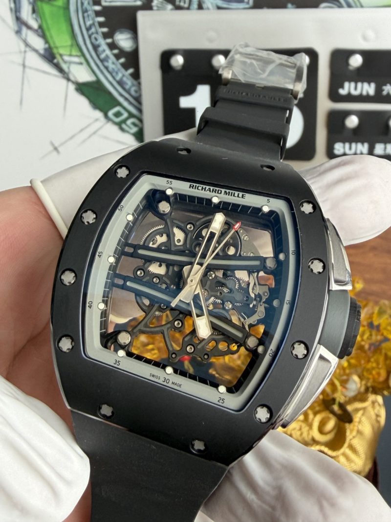 Richard-Mille-RM61-01-Yohan-Blake-All-Grey-Vaucher-Movement-1-1-Super-Clone-A9-Factory-Free-Sprung-4-800x1067 Richard Mille RM61-01 Yohan Blake All Grey Vaucher Movement 1:1 Super Clone A9 Factory 42.7mm x 50.23mm (Free Sprung) - Image 4