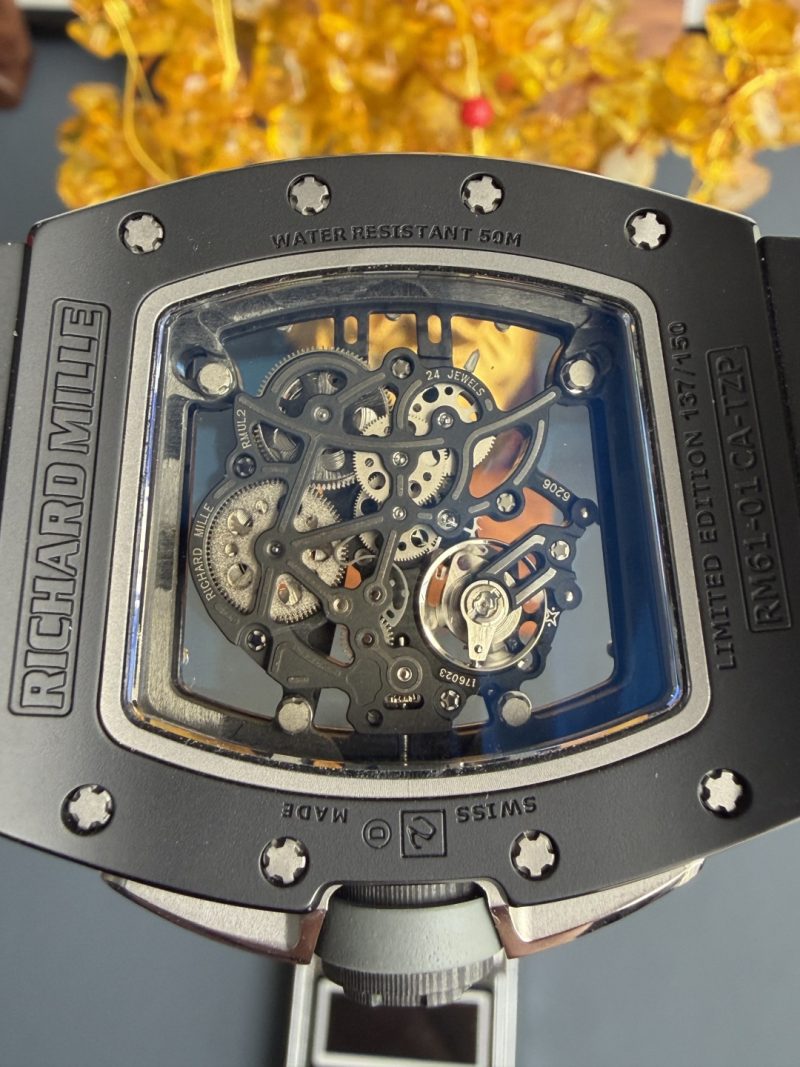 Richard-Mille-RM61-01-Yohan-Blake-All-Grey-Vaucher-Movement-1-1-Super-Clone-A9-Factory-Free-Sprung-8-800x1067 Richard Mille RM61-01 Yohan Blake All Grey Vaucher Movement 1:1 Super Clone A9 Factory 42.7mm x 50.23mm (Free Sprung) - Image 8