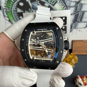 Richard Mille RM61-01 Yohan Blake Monochrome Limited Edition Vaucher Movement 1:1 Super Clone A9F 42.7mm x 50.23mm (Free Sprung)