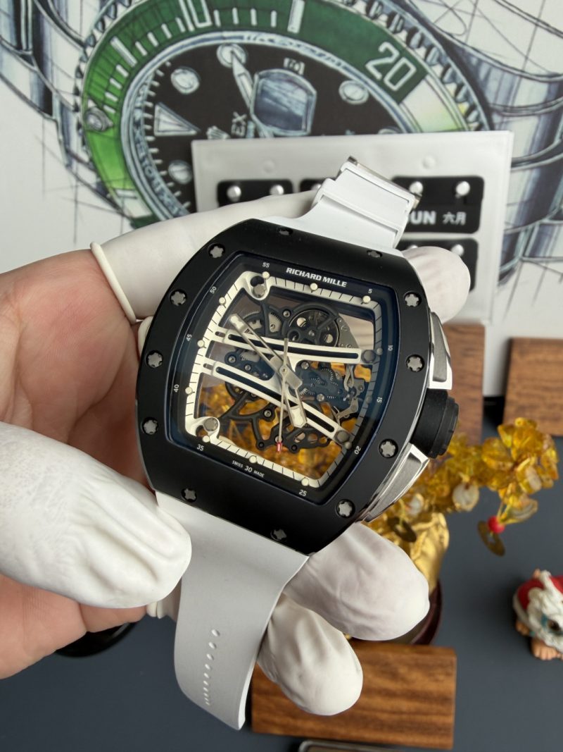 Richard-Mille-RM61-01-Yohan-Blake-Monochrome-Limited-Edition-Vaucher-Movement-1-1-Super-Clone-A9F-2-800x1067 Richard Mille RM61-01 Yohan Blake Monochrome Limited Edition Vaucher Movement 1:1 Super Clone A9F 42.7mm x 50.23mm (Free Sprung) - Image 2