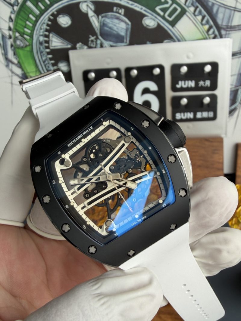 Richard-Mille-RM61-01-Yohan-Blake-Monochrome-Limited-Edition-Vaucher-Movement-1-1-Super-Clone-A9F-3-800x1067 Richard Mille RM61-01 Yohan Blake Monochrome Limited Edition Vaucher Movement 1:1 Super Clone A9F 42.7mm x 50.23mm (Free Sprung) - Image 3