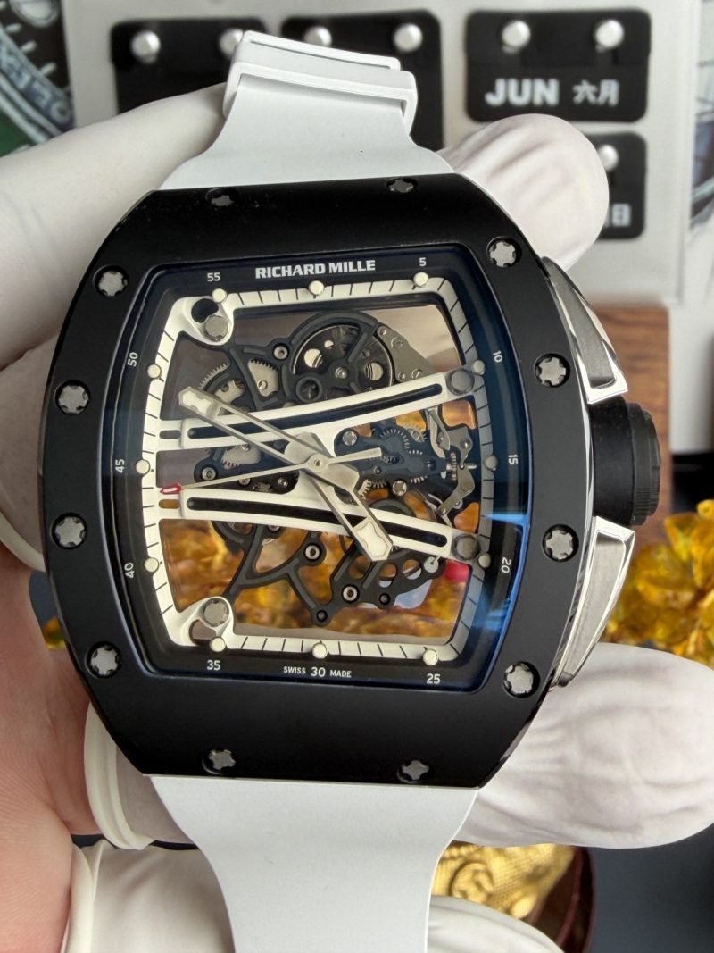 Richard-Mille-RM61-01-Yohan-Blake-Monochrome-Limited-Edition-Vaucher-Movement-1-1-Super-Clone-A9F-5-800x1067 Richard Mille RM61-01 Yohan Blake Monochrome Limited Edition Vaucher Movement 1:1 Super Clone A9F 42.7mm x 50.23mm (Free Sprung) - Image 5