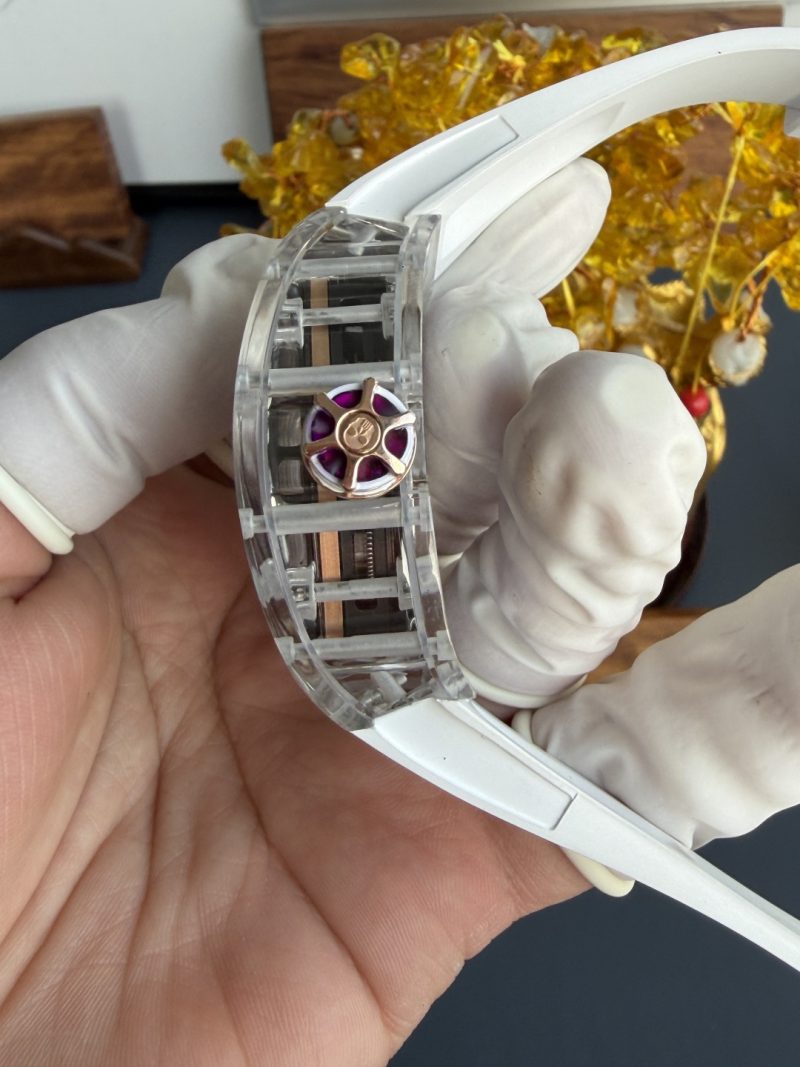 Richard-Mille-RM66-Flying-Tourbillon-Custom-Made-White-Sapphire-8-800x1067 Richard Mille RM66 Flying Tourbillon Custom Made Real White Sapphire Top Quality 42.7mm x 49.94mm - Image 8