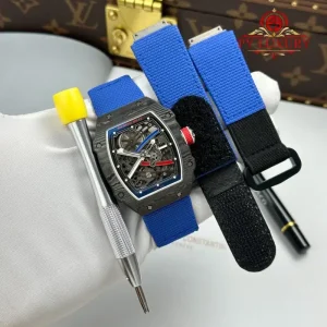 Richard Mille RM67-02 Carbon NTPT S¨¦bastien Ogier Extra Flat Best Replica Super Clone 38.7 x 47.52mm