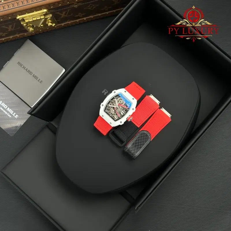 Richard-Mille-RM67-02-Charles-Leclerc-Monaco-Red-White-Quartz-TPT-1-800x800 Richard Mille RM67-02 Charles Leclerc Monaco Red White Quartz TPT Super Clone 38.7 x 47.52mm - Image 2