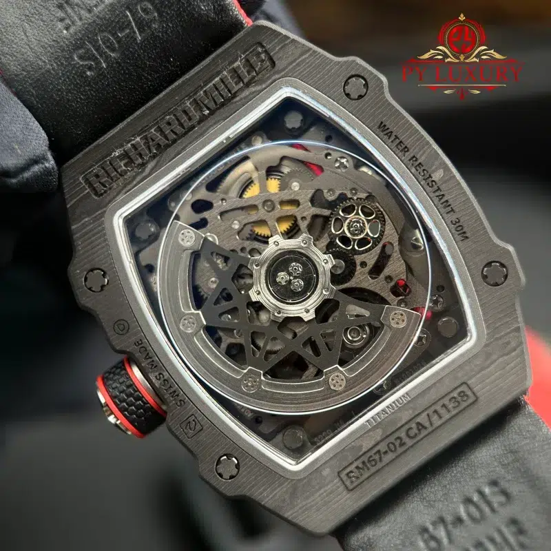 Richard-Mille-RM67-02-Extra-Flat-Italy-Carbon-TPT-Red-Green-Super-Clone-10-800x800 Richard Mille RM67-02 Extra Flat Italy Carbon TPT Red Green 1:1 Super Clone 38.7 x 47.52mm - Image 12