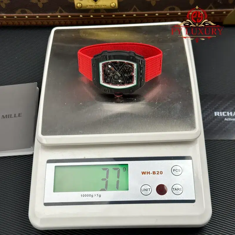 Richard-Mille-RM67-02-Extra-Flat-Italy-Carbon-TPT-Red-Green-Super-Clone-15-800x800 Richard Mille RM67-02 Extra Flat Italy Carbon TPT Red Green 1:1 Super Clone 38.7 x 47.52mm - Image 15