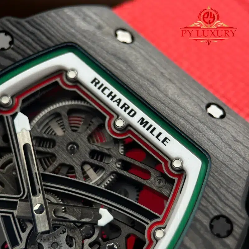 Richard-Mille-RM67-02-Extra-Flat-Italy-Carbon-TPT-Red-Green-Super-Clone-5-800x800 Richard Mille RM67-02 Extra Flat Italy Carbon TPT Red Green 1:1 Super Clone 38.7 x 47.52mm - Image 5
