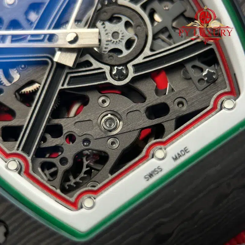 Richard-Mille-RM67-02-Extra-Flat-Italy-Carbon-TPT-Red-Green-Super-Clone-6-800x800 Richard Mille RM67-02 Extra Flat Italy Carbon TPT Red Green 1:1 Super Clone 38.7 x 47.52mm - Image 6