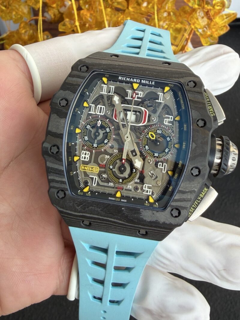 Richard-Mille-Rm11-03-Black-Carbon-TPT-Automatic-Chronograph-Super-Clone-3-800x1067 Richard Mille RM11-03 Black Carbon TPT Automatic Chronograph 1:1 Super Clone 49.94 x 44.5mm - Image 3