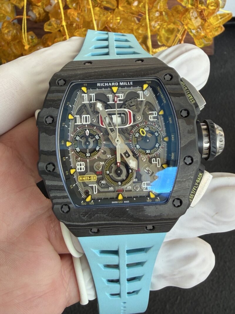 Richard-Mille-Rm11-03-Black-Carbon-TPT-Automatic-Chronograph-Super-Clone-4-800x1067 Richard Mille RM11-03 Black Carbon TPT Automatic Chronograph 1:1 Super Clone 49.94 x 44.5mm - Image 4