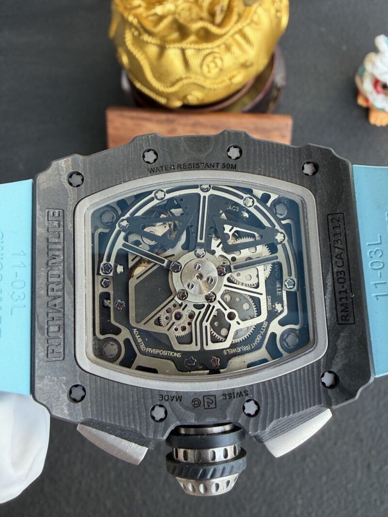 Richard-Mille-Rm11-03-Black-Carbon-TPT-Automatic-Chronograph-Super-Clone-7-800x1067 Richard Mille RM11-03 Black Carbon TPT Automatic Chronograph 1:1 Super Clone 49.94 x 44.5mm - Image 7