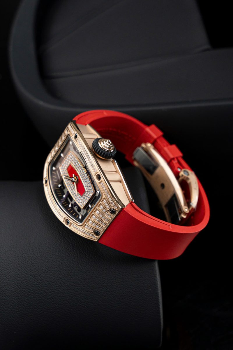 Richard-Miller-RM07-01-Lady-Rose-Gold-Diamonds-Jasper-Dial-5-800x1200 Richard Mille RM07-01 Lady Rose Gold Diamonds Jasper Dial Rubber Strap 1:1 Super Clone ZF 45.32 x 32.3mm - Image 6