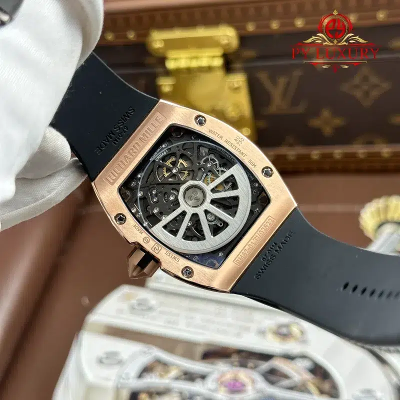 Richard-Miller-Rm67-01-Extra-Thin-Rose-Gold-Med-set-Moissanite-11-800x800 Richard Mille RM67-01 Rose Gold Extra-Flat Med-set Moissanite Diamonds Best Replica 38.7mm x 47.5mm - Image 13