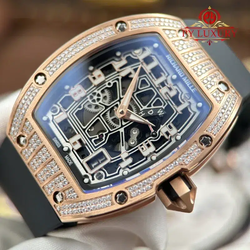 Richard-Miller-Rm67-01-Extra-Thin-Rose-Gold-Med-set-Moissanite-5-800x800 Richard Mille RM67-01 Rose Gold Extra-Flat Med-set Moissanite Diamonds Best Replica 38.7mm x 47.5mm - Image 5