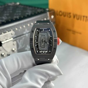 Richard Mille RM07-01 Black Carbon Black Rubber Best Quality Replica 45.32 x 32.3mm