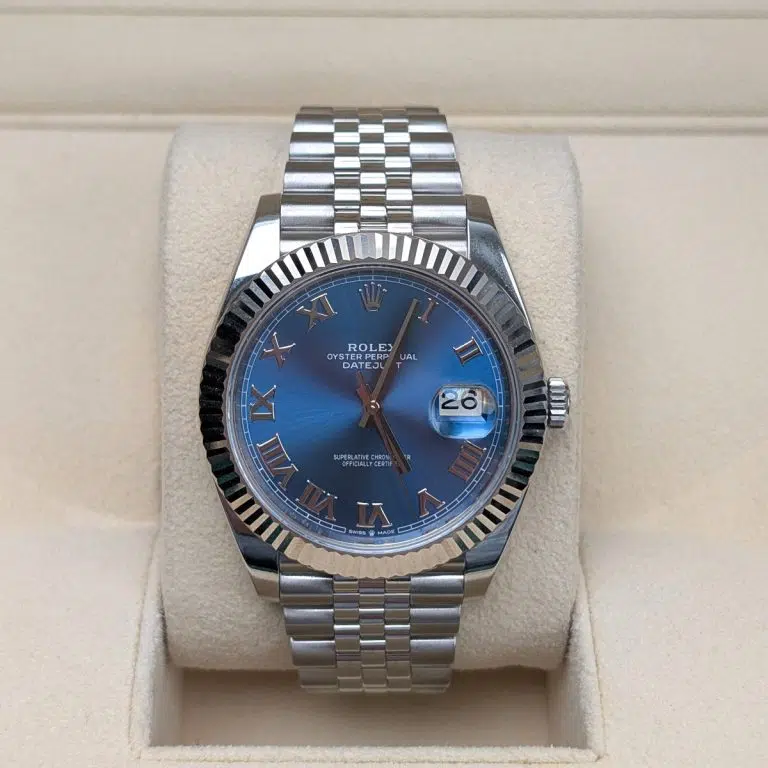 Rolex-126334-blue-roman-jubilee-1-768x768.jpg DateJust 41 126334 QF 1:1 Best Edition 904L Steel Blue Roman Dial on Jubilee Bracelet QF3235 (149g) - Image 3