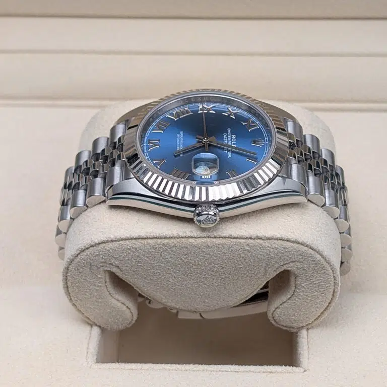 Rolex-126334-blue-roman-jubilee-2-768x768.jpg DateJust 41 126334 QF 1:1 Best Edition 904L Steel Blue Roman Dial on Jubilee Bracelet QF3235 (149g) - Image 4